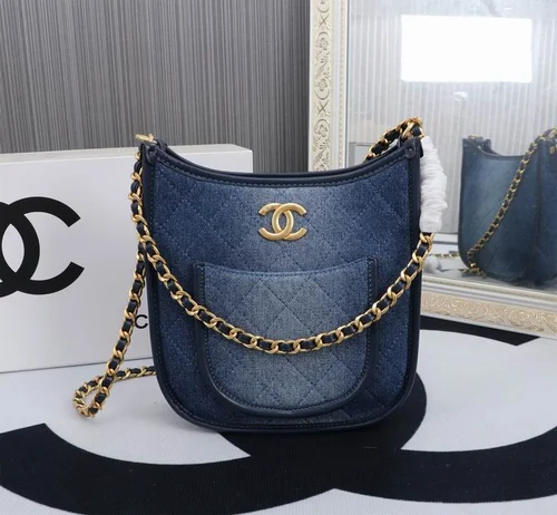 11 Chanel Hobo Bag Medium Women Luxury Quilted Calfskin