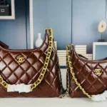 11 Chanel Hobo Bag Medium Women Luxury Quilted Calfskin