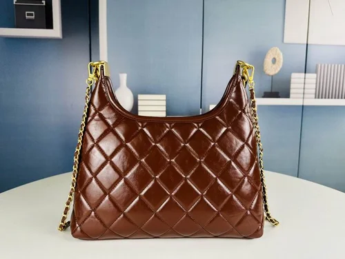 11 Chanel Hobo Bag Medium Women Luxury Quilted Calfskin