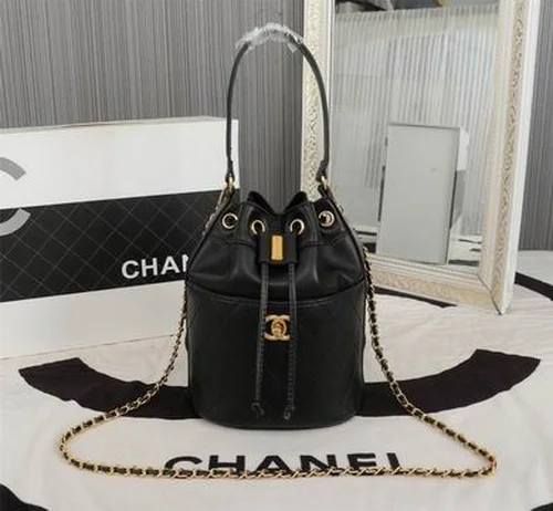 11 Chanel Drawstring Bucket Bag Small Women Luxury Lambskin