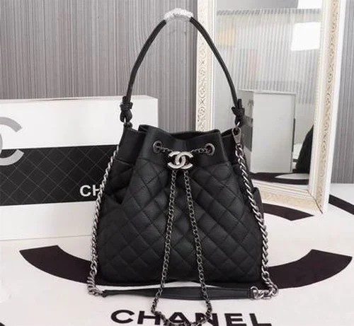 11 Chanel Drawstring Bucket Bag Small Women Luxury Lambskin
