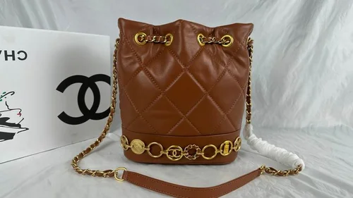 11 Chanel Drawstring Bucket Bag Small Women Luxury Lambskin