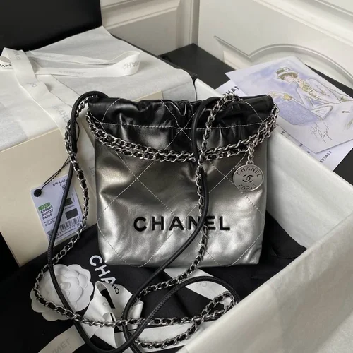 11 Chanel Drawstring Bucket Bag Small Women Luxury Lambskin