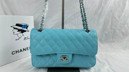 11 Chanel Classic Flap Bag Medium Women Luxury Quilted Caviar