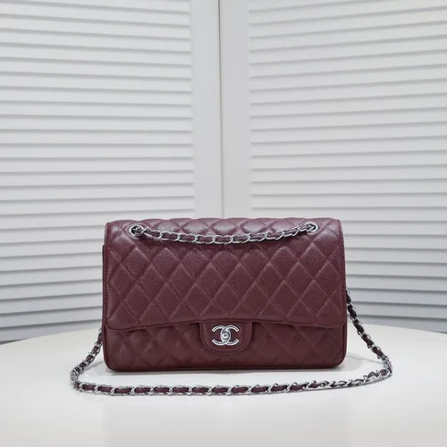 11 Chanel Classic Flap Bag Medium Women Luxury Quilted Caviar