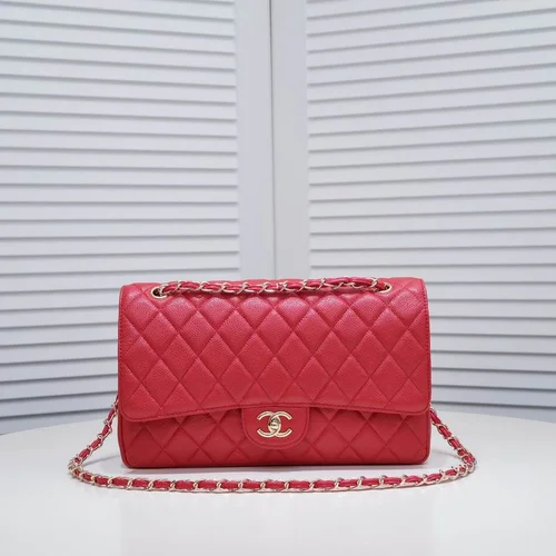 11 Chanel Classic Flap Bag Medium Women Luxury Quilted Caviar