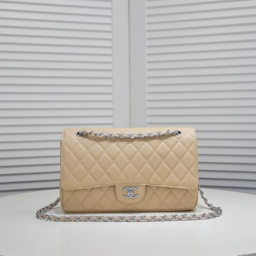 11 Chanel Classic Flap Bag Medium Women Luxury Quilted Caviar