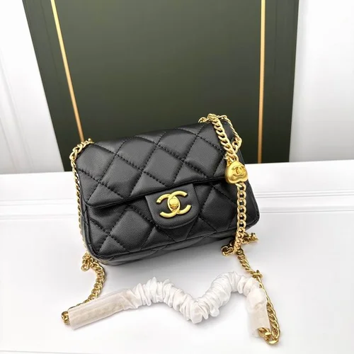 11 Chanel Classic Flap Bag Medium Women Luxury Quilted Caviar
