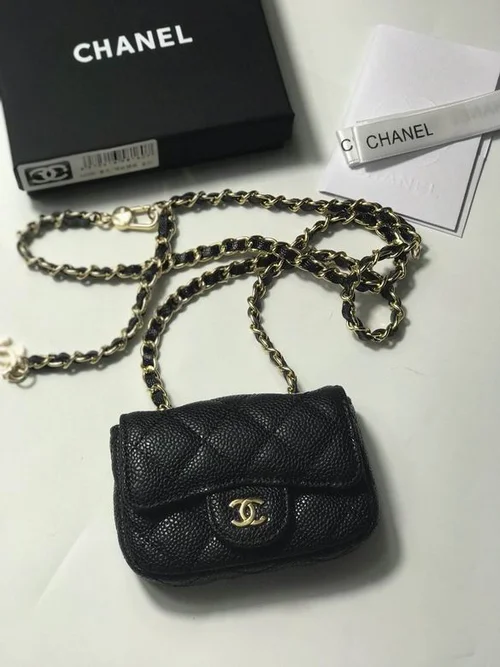 11 Chanel Classic Flap Bag Medium Women Luxury Quilted Caviar
