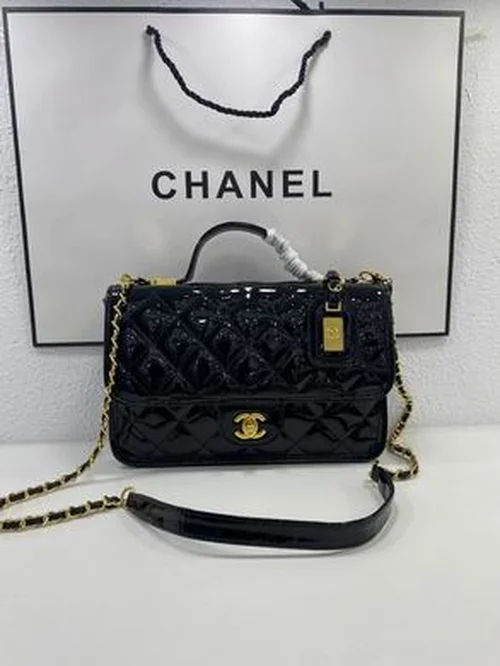 11 Chanel Classic Flap Bag Medium Women Luxury Quilted Caviar
