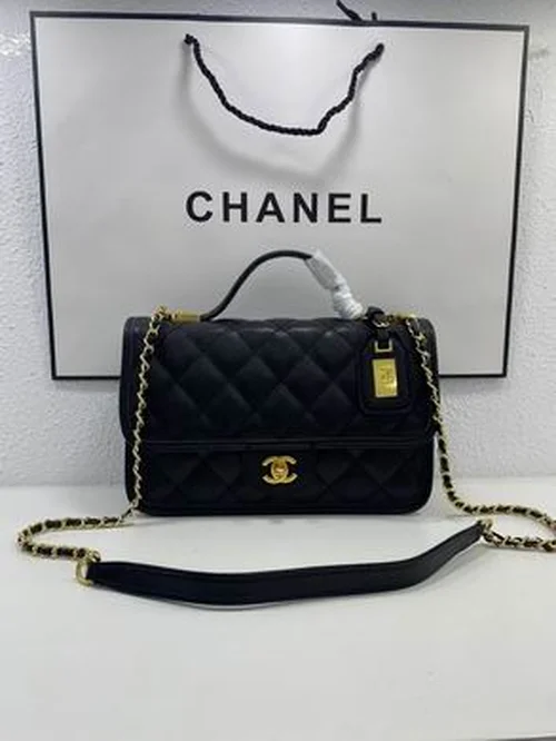 11 Chanel Classic Flap Bag Medium Women Luxury Quilted Caviar