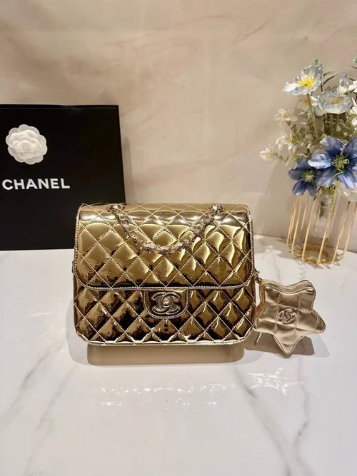 11 Chanel Classic Flap Bag Medium Women Luxury Quilted Caviar