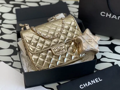 11 Chanel Classic Flap Bag Medium Women Luxury Quilted Caviar