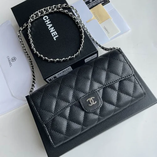 11 Chanel Classic Flap Bag Medium Women Luxury Quilted Caviar