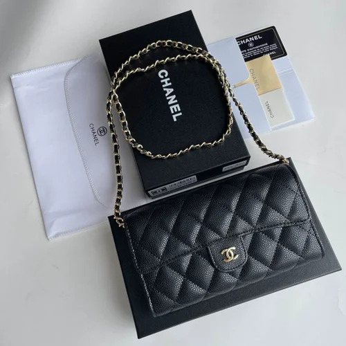 11 Chanel Classic Flap Bag Medium Women Luxury Quilted Caviar