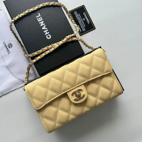 11 Chanel Classic Flap Bag Medium Women Luxury Quilted Caviar