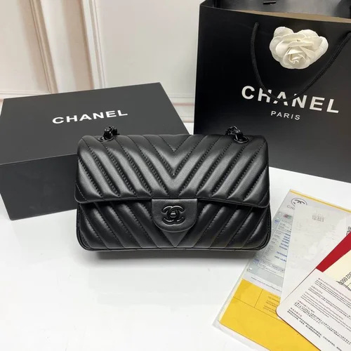 11 Chanel Classic Flap Bag Medium Women Luxury Quilted Caviar