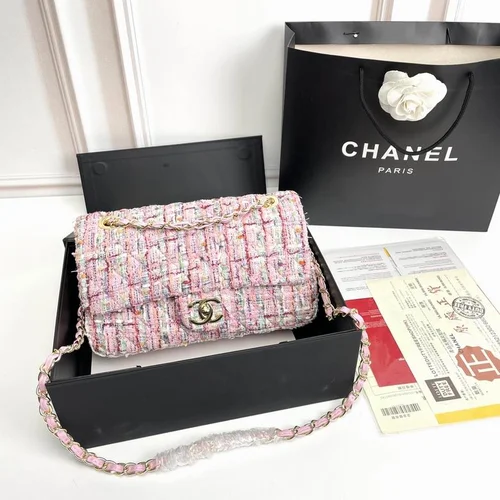 11 Chanel Classic Flap Bag Medium Women Luxury Quilted Caviar
