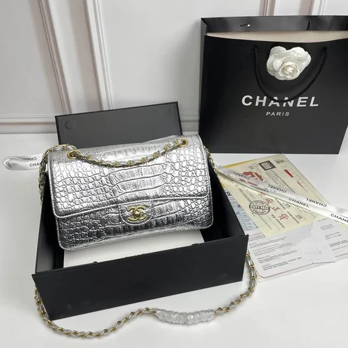 11 Chanel Classic Flap Bag Medium Women Luxury Quilted Caviar