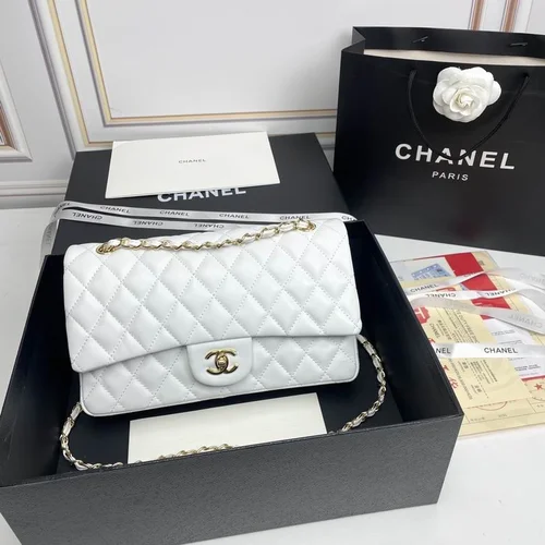 11 Chanel Classic Flap Bag Medium Women Luxury Quilted Caviar