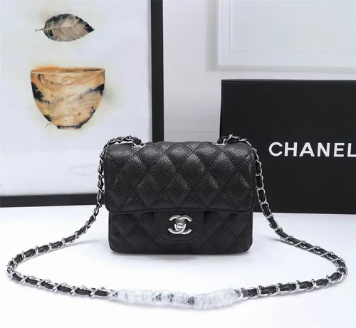 11 Chanel Classic Flap Bag Medium Women Luxury Quilted Caviar