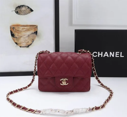11 Chanel Classic Flap Bag Medium Women Luxury Quilted Caviar