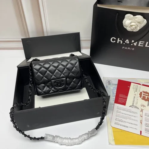 11 Chanel Classic Flap Bag Medium Women Luxury Quilted Caviar
