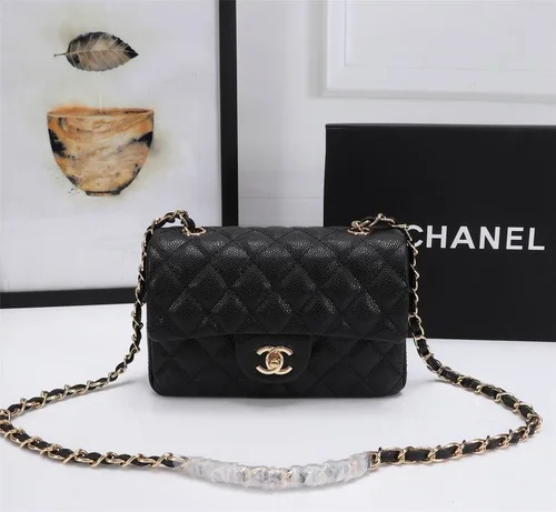 11 Chanel Classic Flap Bag Medium Women Luxury Quilted Caviar