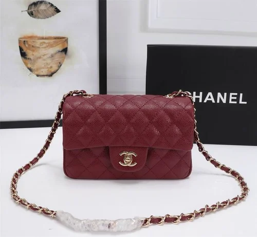 11 Chanel Classic Flap Bag Medium Women Luxury Quilted Caviar