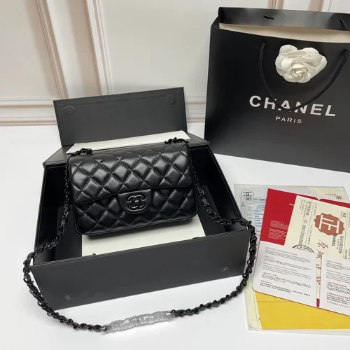11 Chanel Classic Flap Bag Medium Women Luxury Quilted Caviar