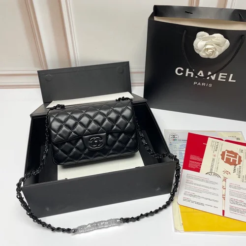 11 Chanel Classic Flap Bag Medium Women Luxury Quilted Caviar
