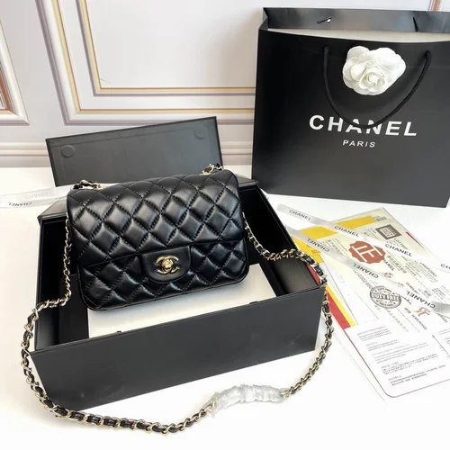 11 Chanel Classic Flap Bag Medium Women Luxury Quilted Caviar