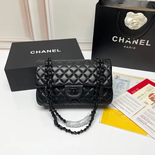 11 Chanel Classic Flap Bag Medium Women Luxury Quilted Caviar