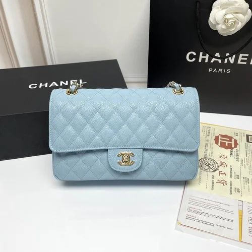 11 Chanel Classic Flap Bag Medium Women Luxury Quilted Caviar