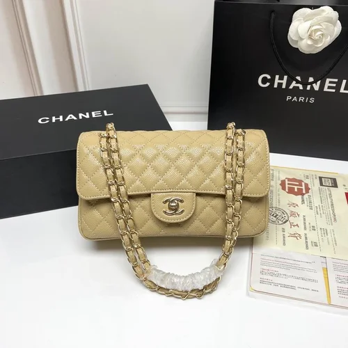 11 Chanel Classic Flap Bag Medium Women Luxury Quilted Caviar