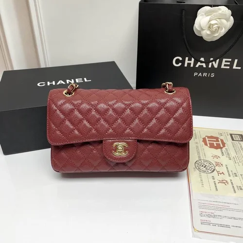 11 Chanel Classic Flap Bag Medium Women Luxury Quilted Caviar