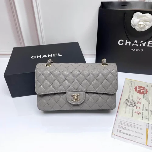 11 Chanel Classic Flap Bag Medium Women Luxury Quilted Caviar