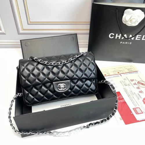 11 Chanel Classic Flap Bag Medium Women Luxury Quilted Caviar