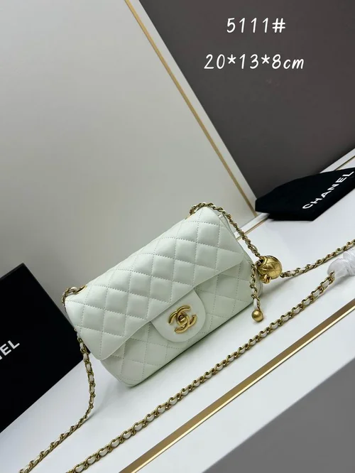 11 Chanel Classic Flap Bag Medium Women Luxury Quilted Caviar