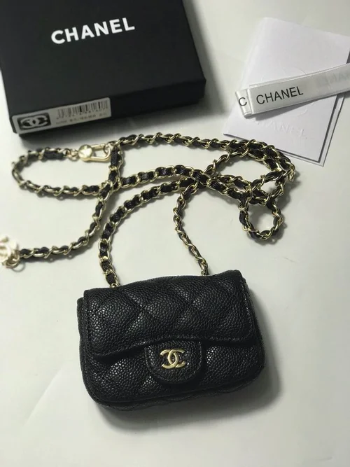 11 Chanel Classic Flap Bag Medium Women Luxury Quilted Caviar