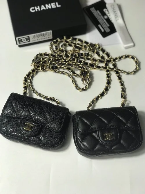 11 Chanel Classic Flap Bag Medium Women Luxury Quilted Caviar