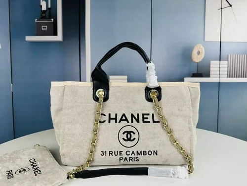 11 Chanel Large Shopping Tote Bag Women Luxury Canvas Designer