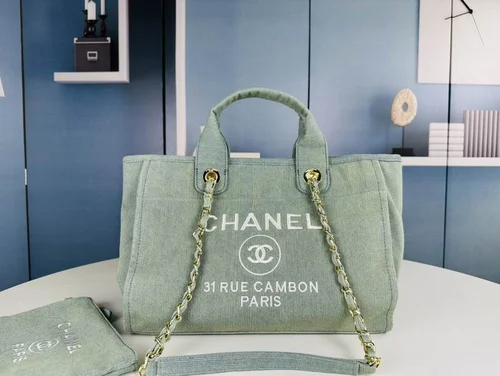 11 Chanel Large Shopping Tote Bag Women Luxury Canvas Designer