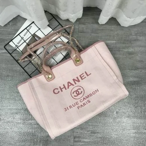 11 Chanel Large Shopping Tote Bag Women Luxury Canvas Designer