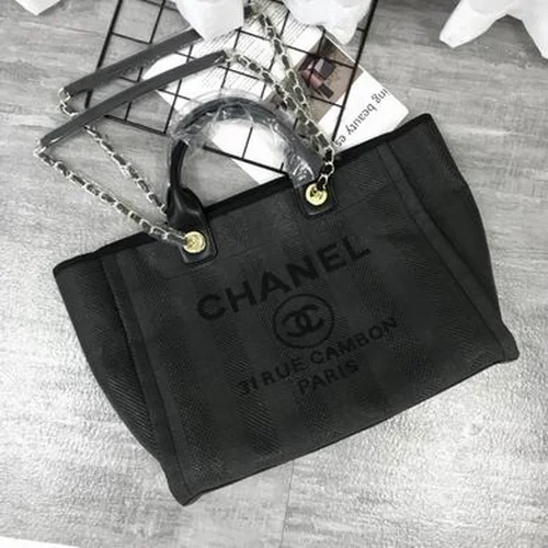 11 Chanel Large Shopping Tote Bag Women Luxury Canvas Designer