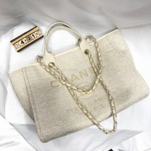 11 Chanel Large Shopping Tote Bag Women Luxury Canvas Designer