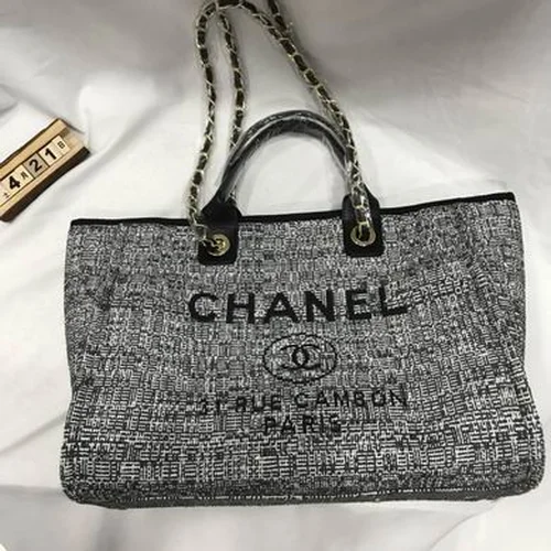 11 Chanel Large Shopping Tote Bag Women Luxury Canvas Designer