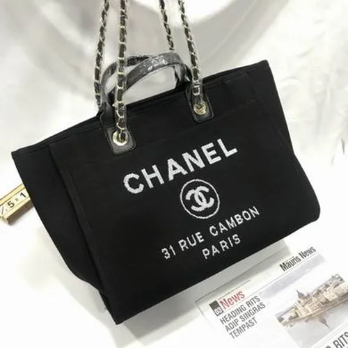 11 Chanel Large Shopping Tote Bag Women Luxury Canvas Designer