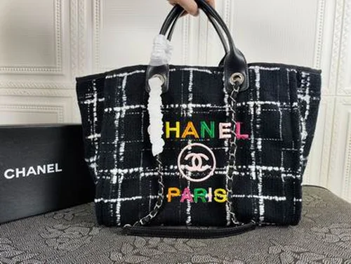 11 Chanel Large Shopping Tote Bag Women Luxury Canvas Designer