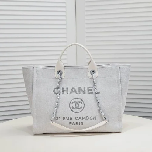 11 Chanel Large Shopping Tote Bag Women Luxury Canvas Designer